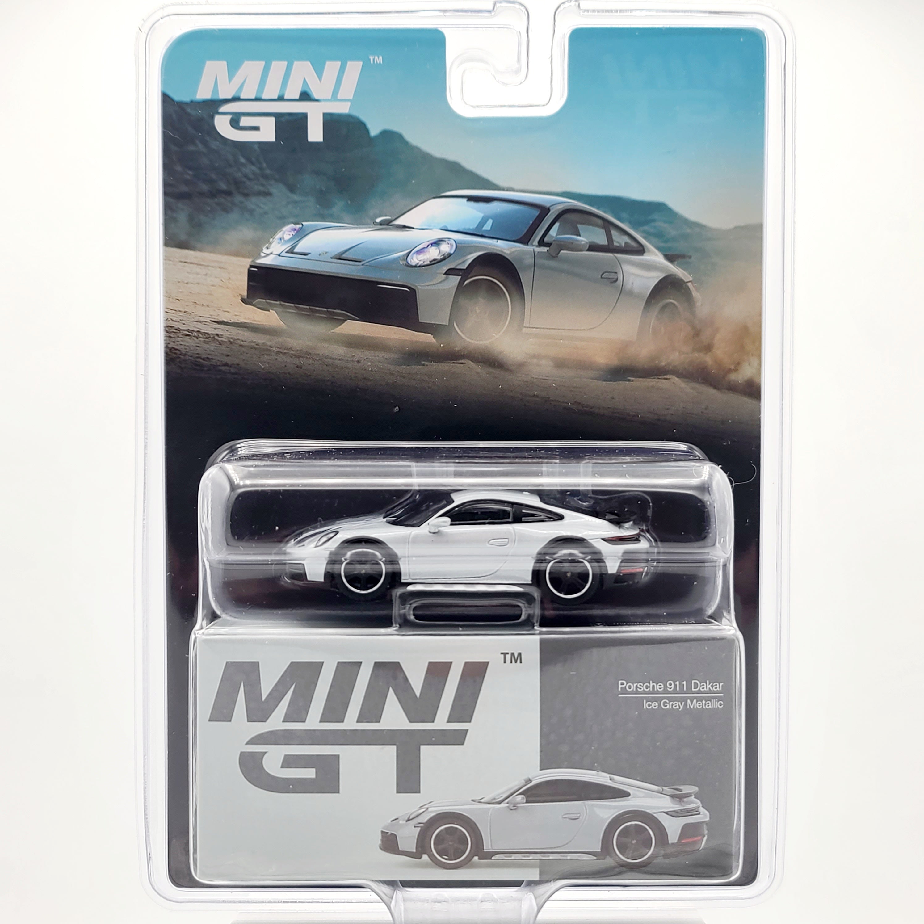 Mini GT Porsche 911 Dakar - 1:64, Ice Gray Metallic (2025 Limited Edition)